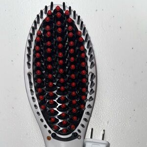 White Hair Straightening Brush
